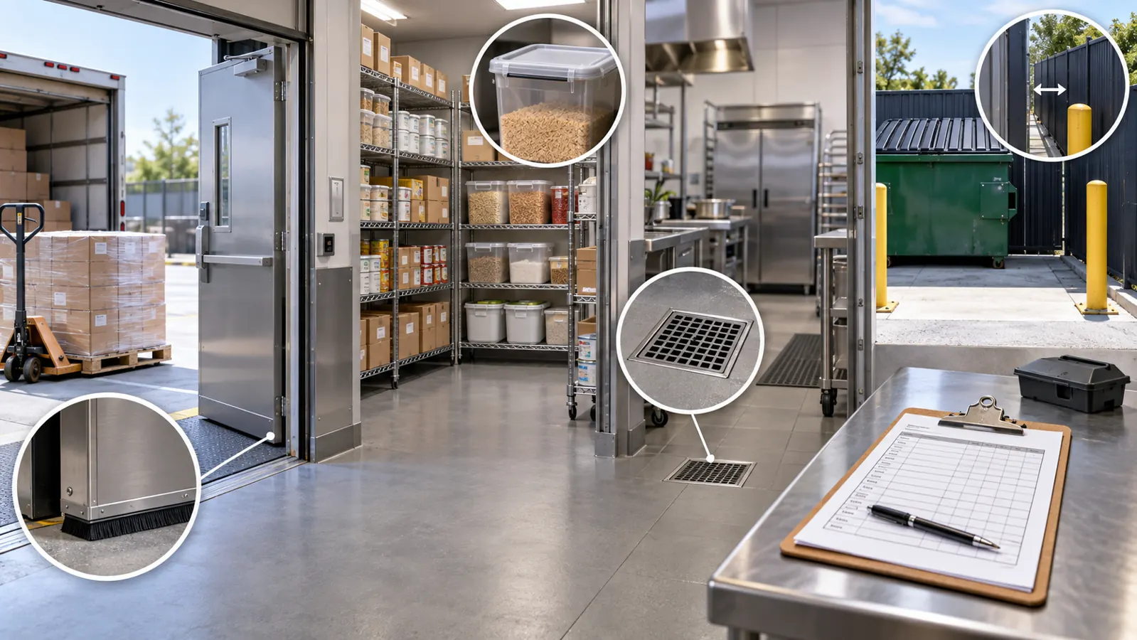 commercial-inspection Restaurant pest-control inspection readiness map