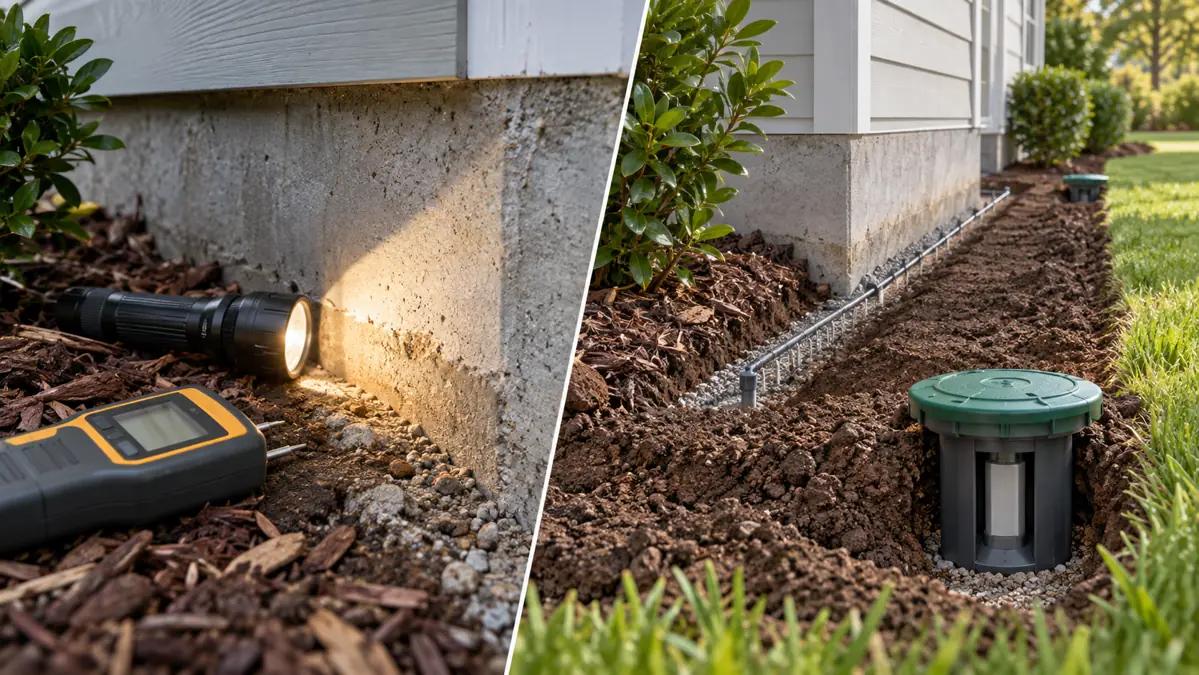 Termite inspection and treatment compared side by side