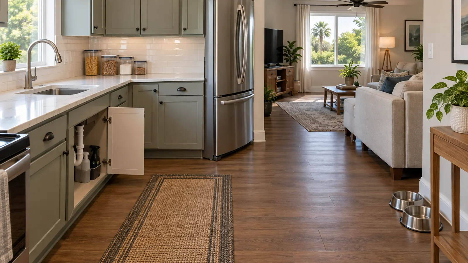 Southeast Texas home prepared for a professional pest-control visit