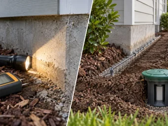 Termite inspection and treatment compared side by side